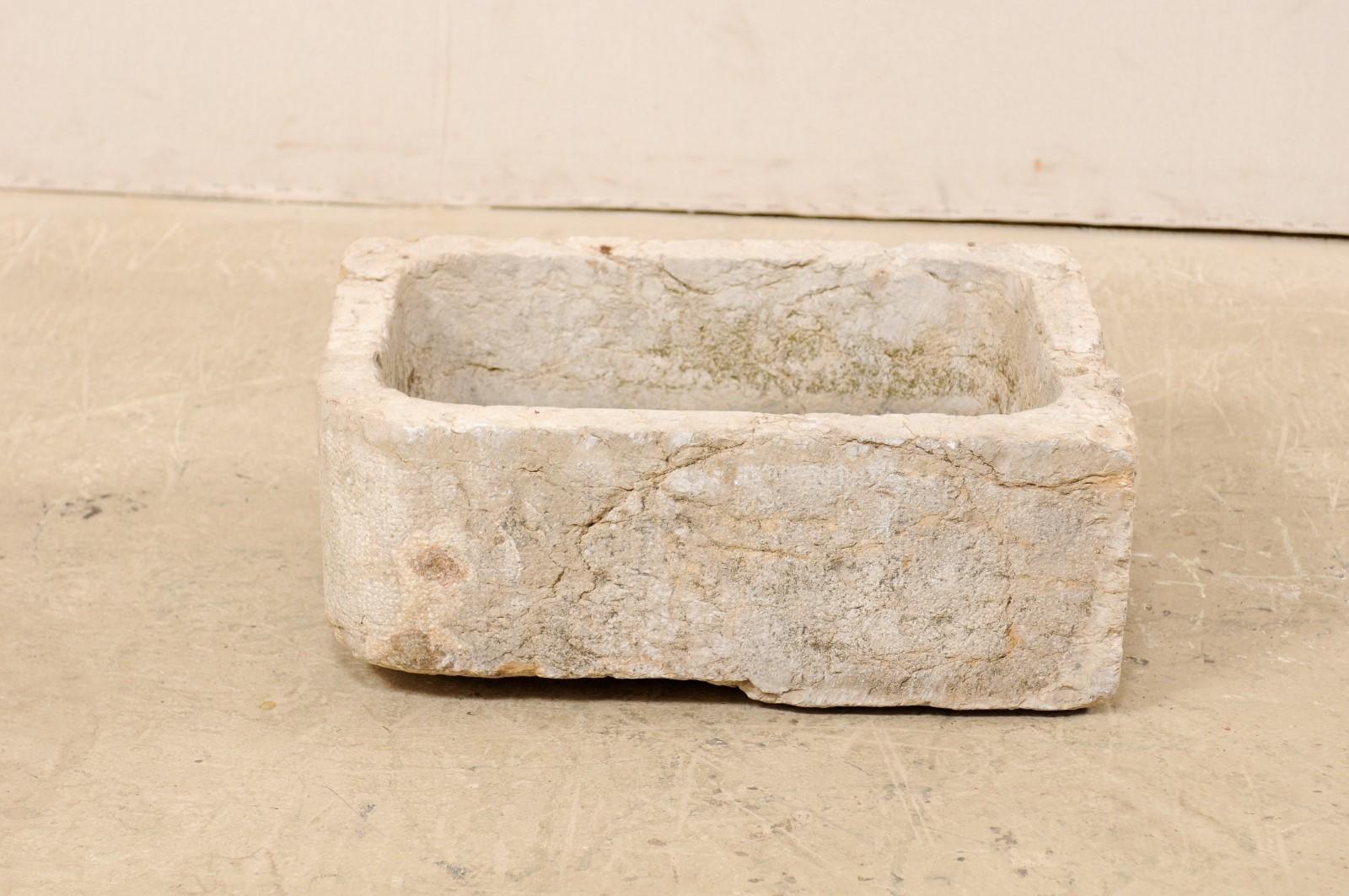 antique limestone sink