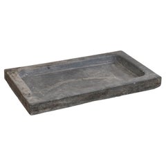 A.I.Stone. C&W. Spanish 19th C. Grey Stone Sink with/Shallow Basin