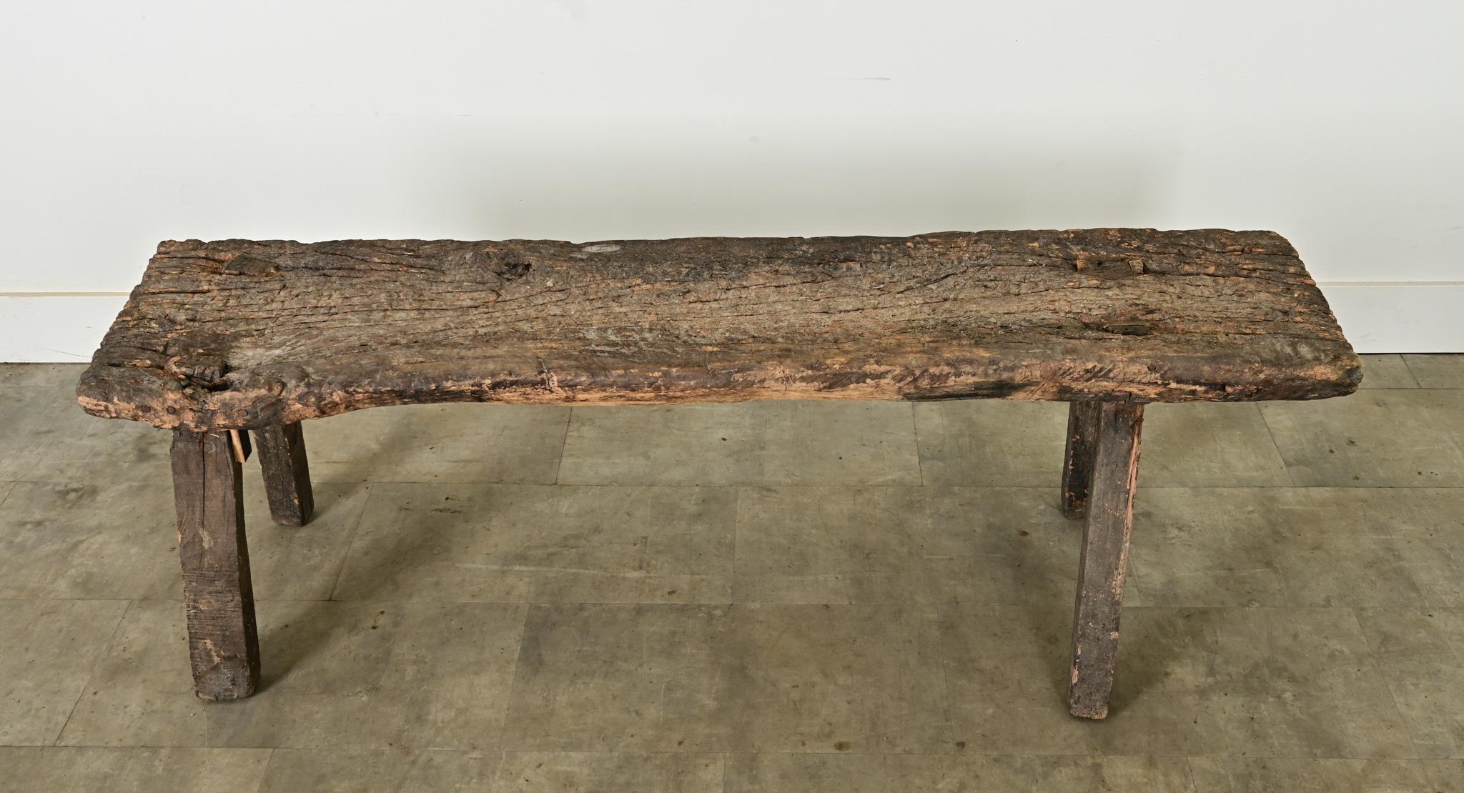 Mesa de carnicero española del siglo XIX procedente de Cataluña en Bueno estado para la venta en Baton Rouge, LA