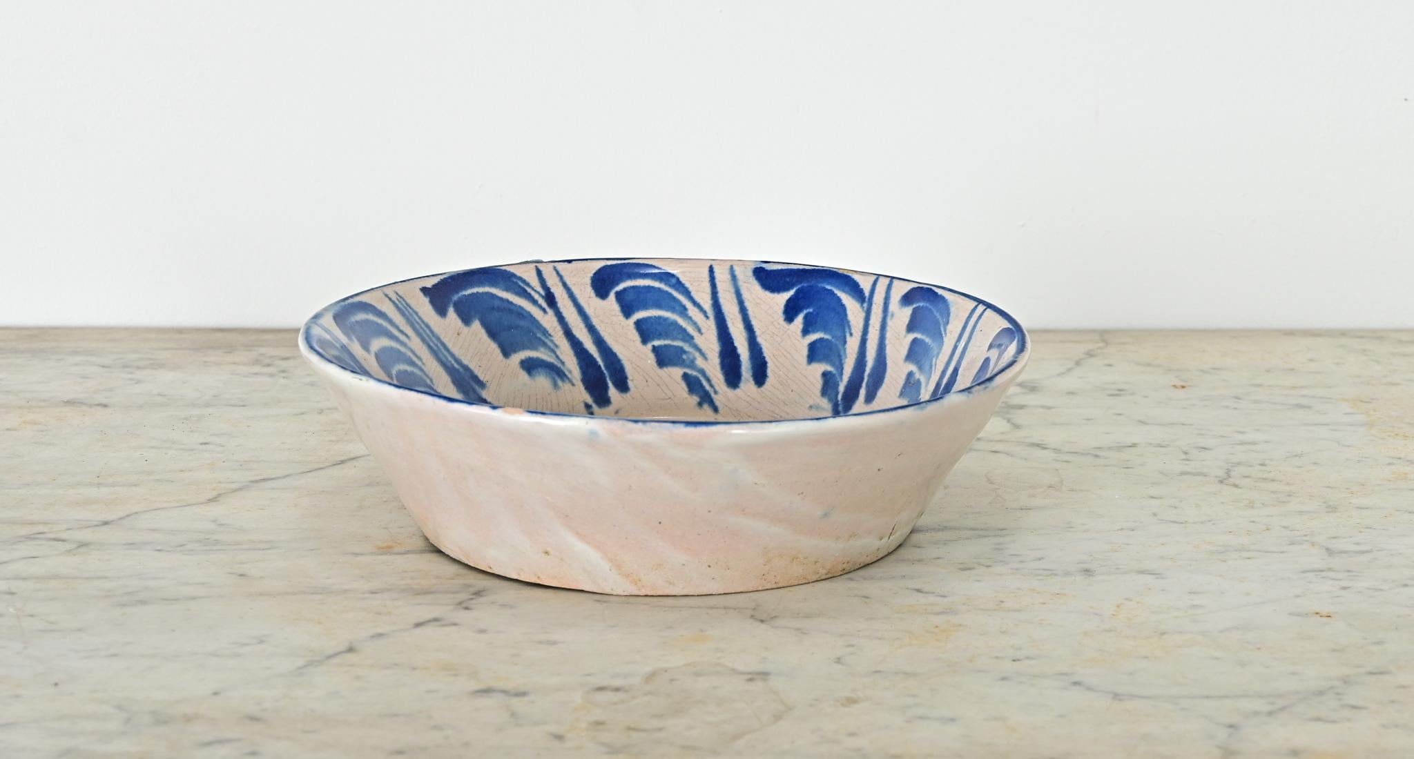 Spanish 19th Century Fajalauza Bowl from Granada Pintado en venta