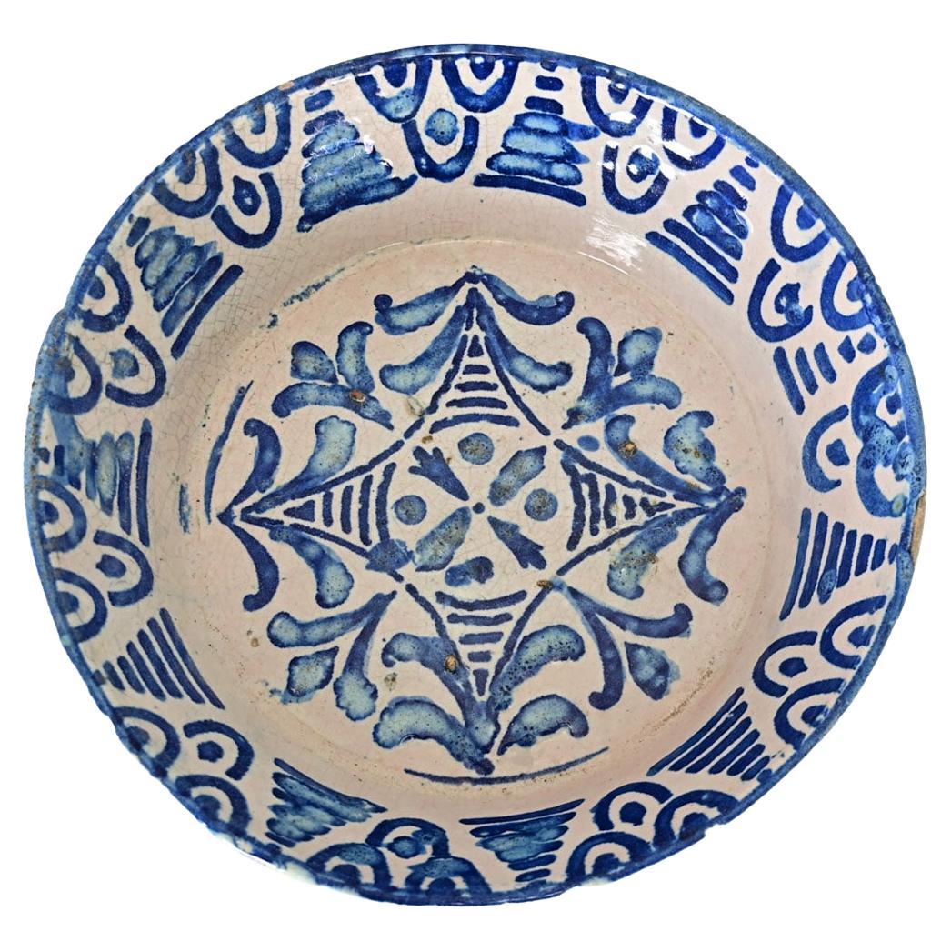 Spanish 19th Century Fajalauza Bowl from Granada