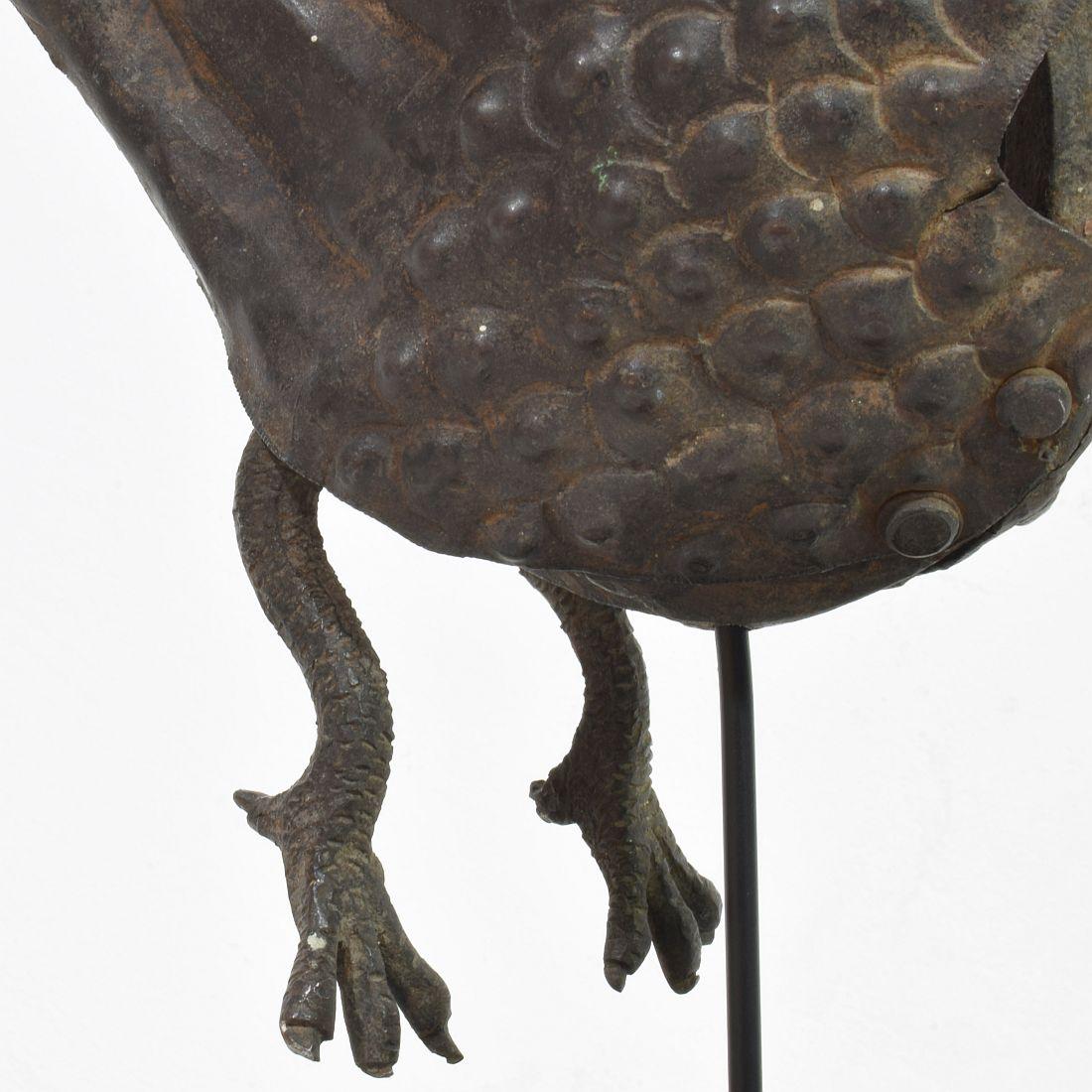 Spanish 19th Century Hand Forged Iron Bird Fragment For Sale 10