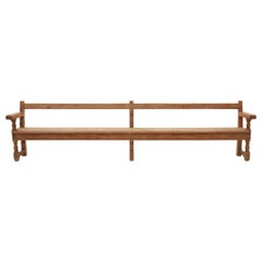 Spanish 19th Century Long Wooden Bench