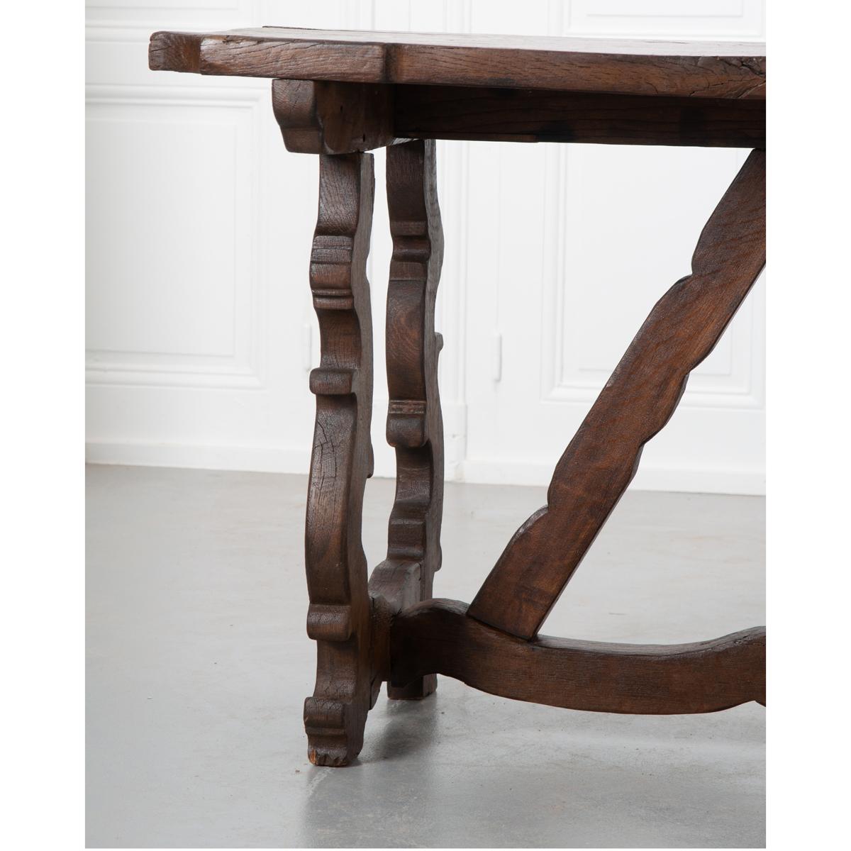Spanish 19th Century Oak Table 6