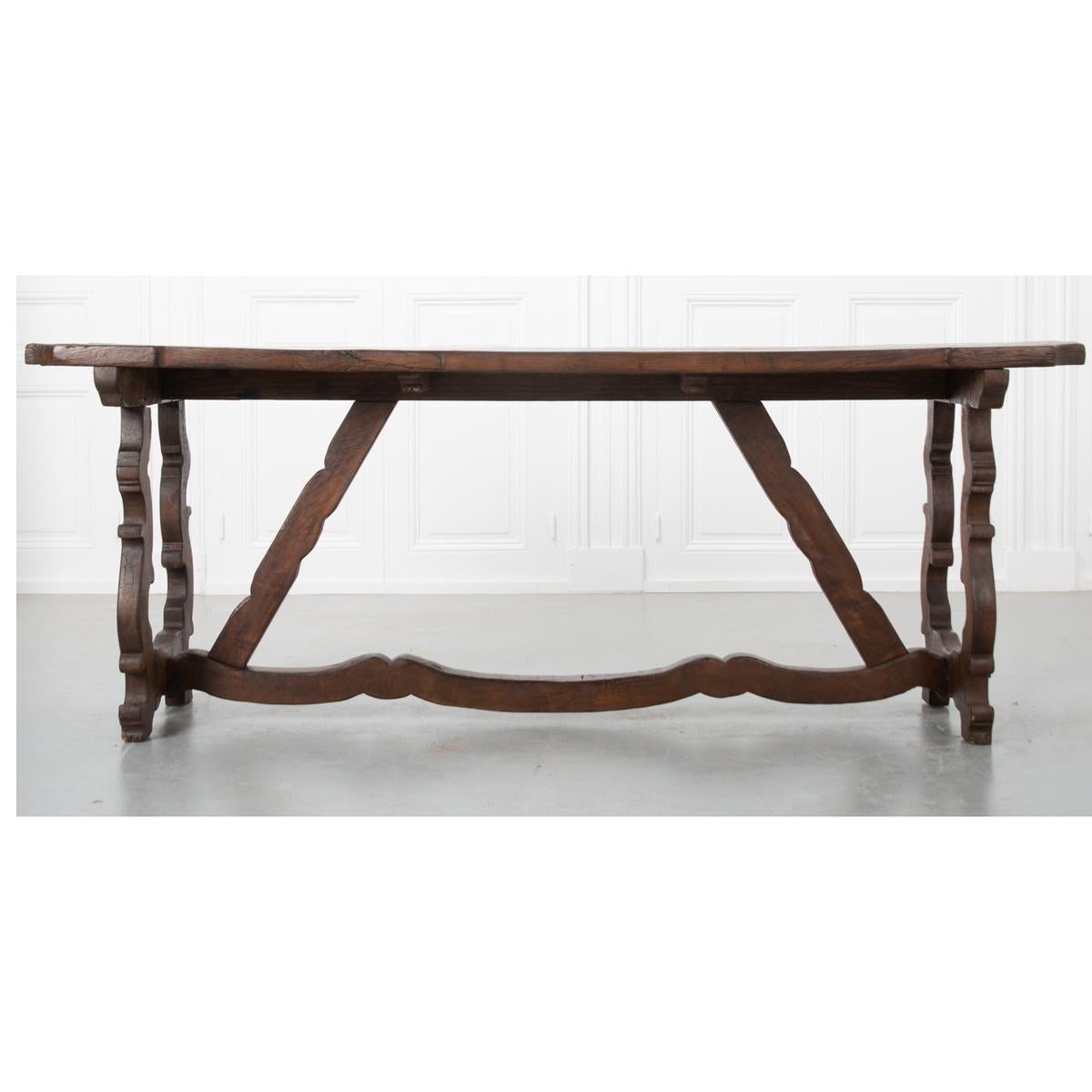 Spanish 19th Century Oak Table 12