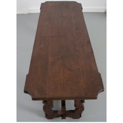 Spanish 19th Century Oak Table