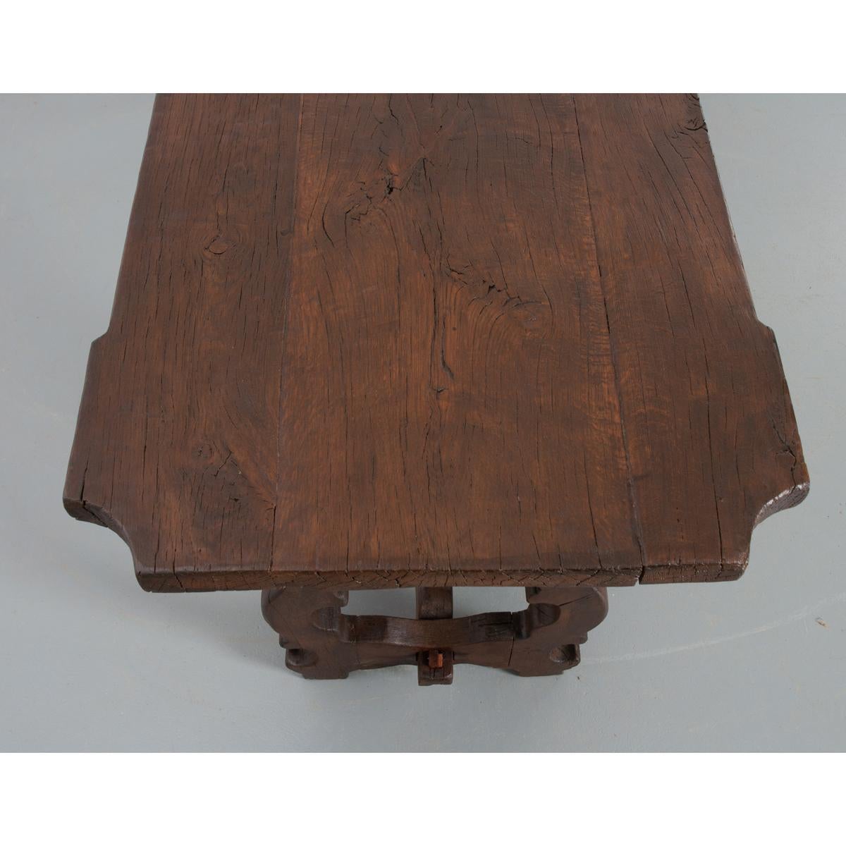 Baroque Spanish 19th Century Oak Table