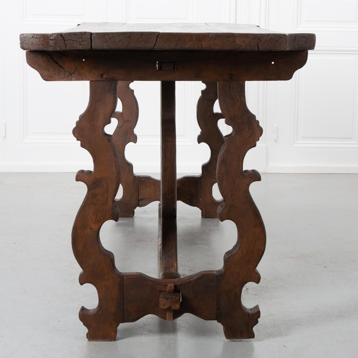 Spanish 19th Century Oak Table 1
