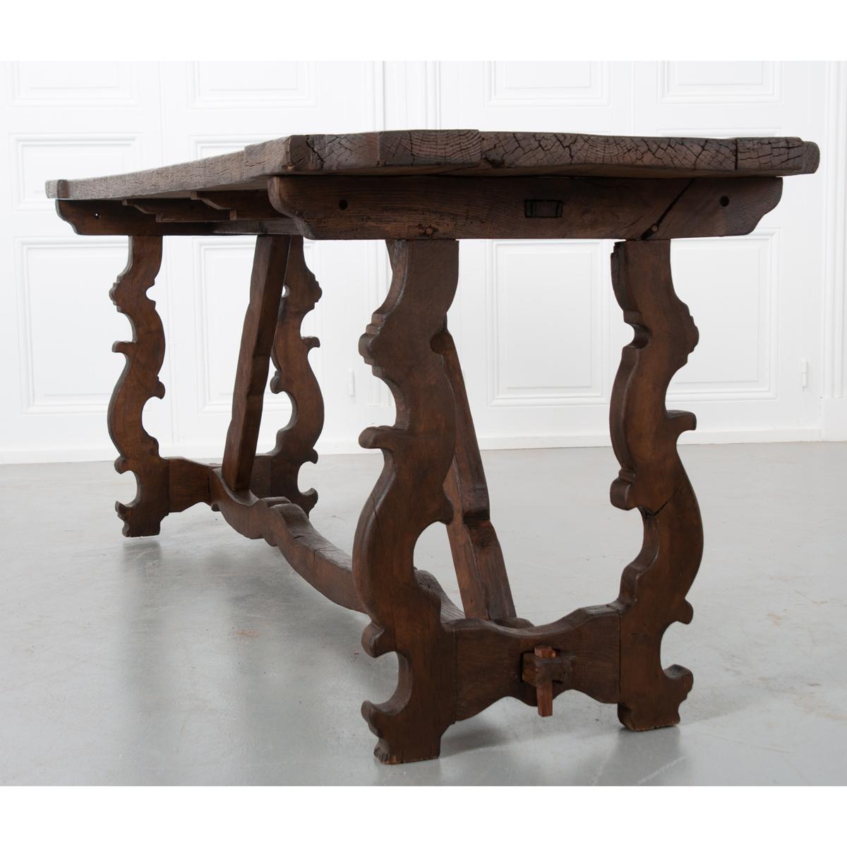 Spanish 19th Century Oak Table 3