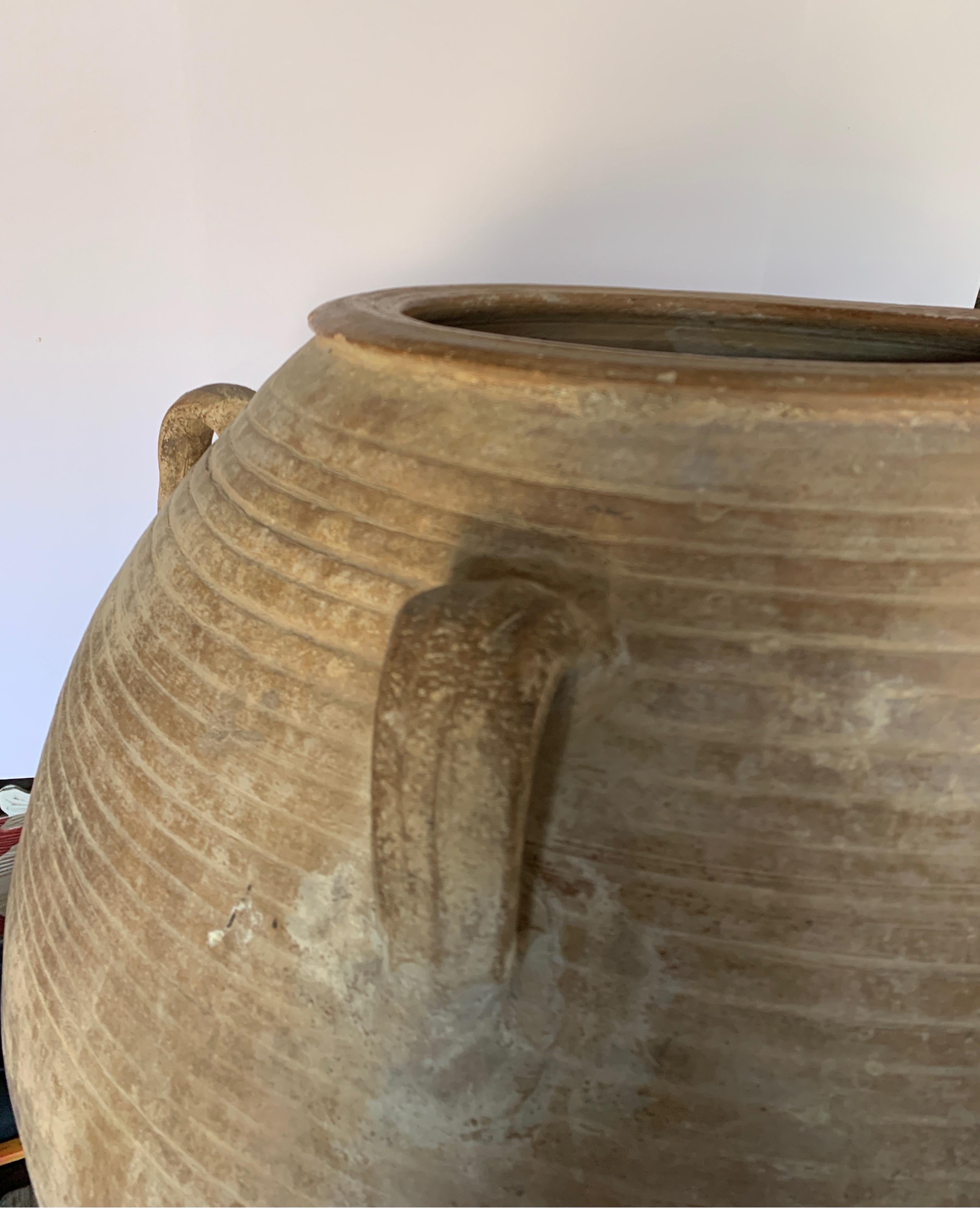 Spanish 19th Century Olive Jars From Miravet In Catalonia 8