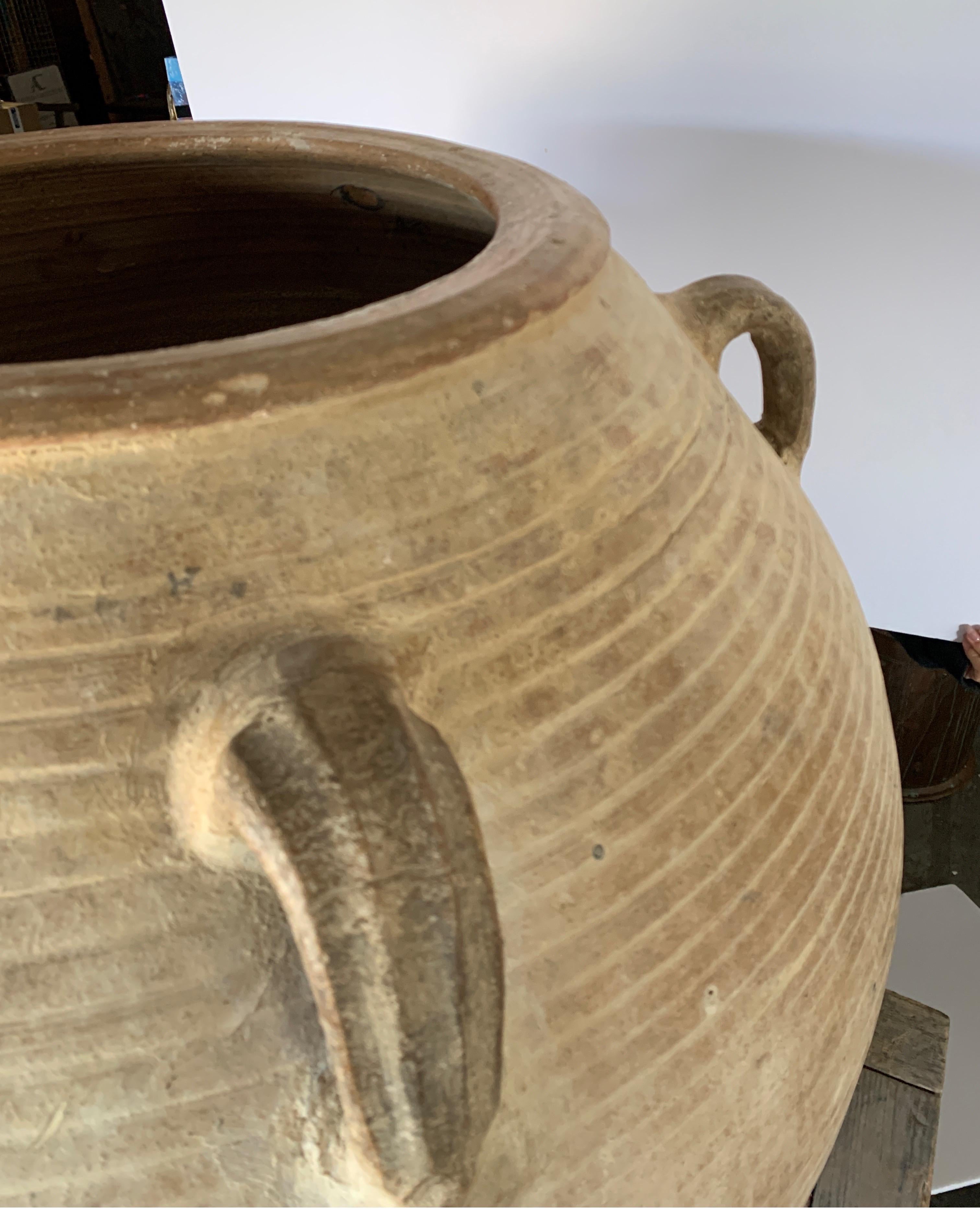 Spanish 19th Century Olive Jars From Miravet In Catalonia 10