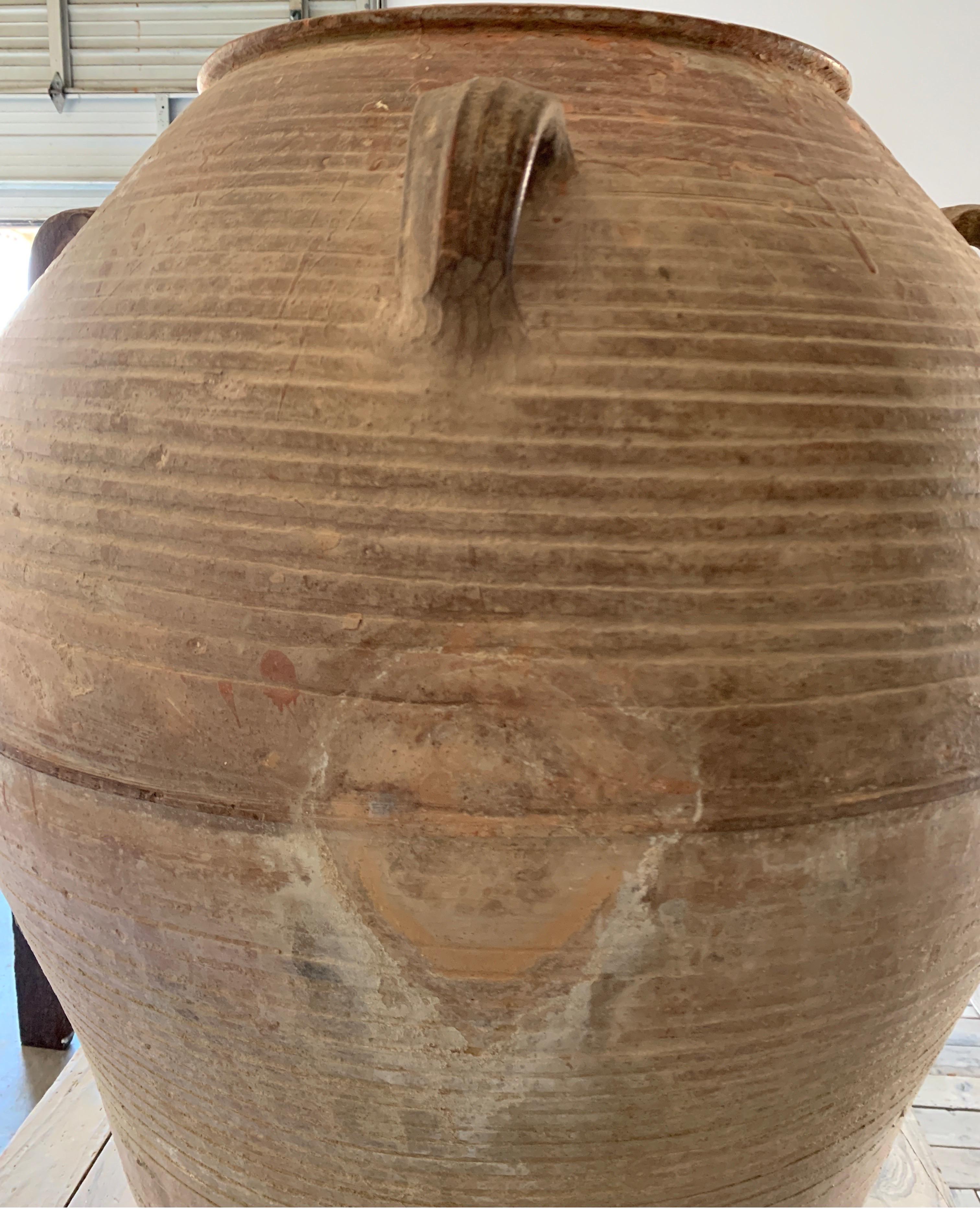 Spanish 19th Century Olive Jars From Miravet In Catalonia 1