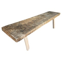 Antique Spanish 19th Century Rustic Bench - Coffee Table