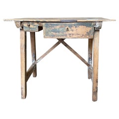 Antique Spanish 19th Century Writing Table, Side Table