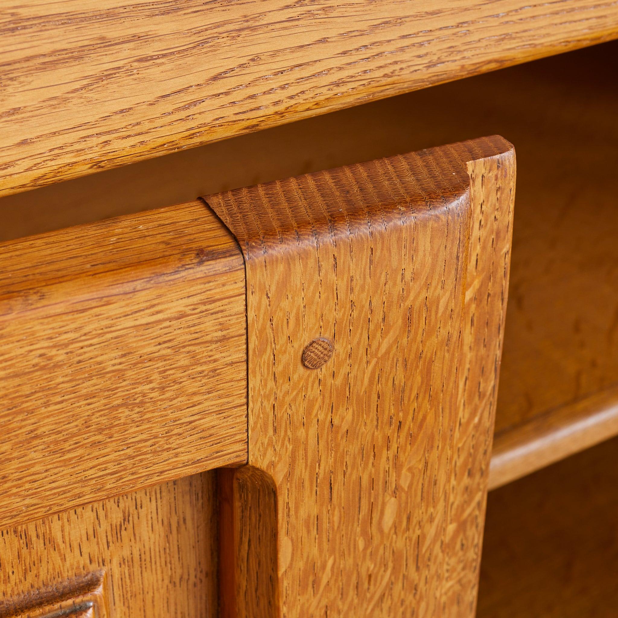 Spanish 2-Door Oak Cabinet with Iron Hardware, 1940s - 2 Available For Sale 4