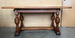 Spanish 20th Century Country Oak Rectangular Center/Dining Table
