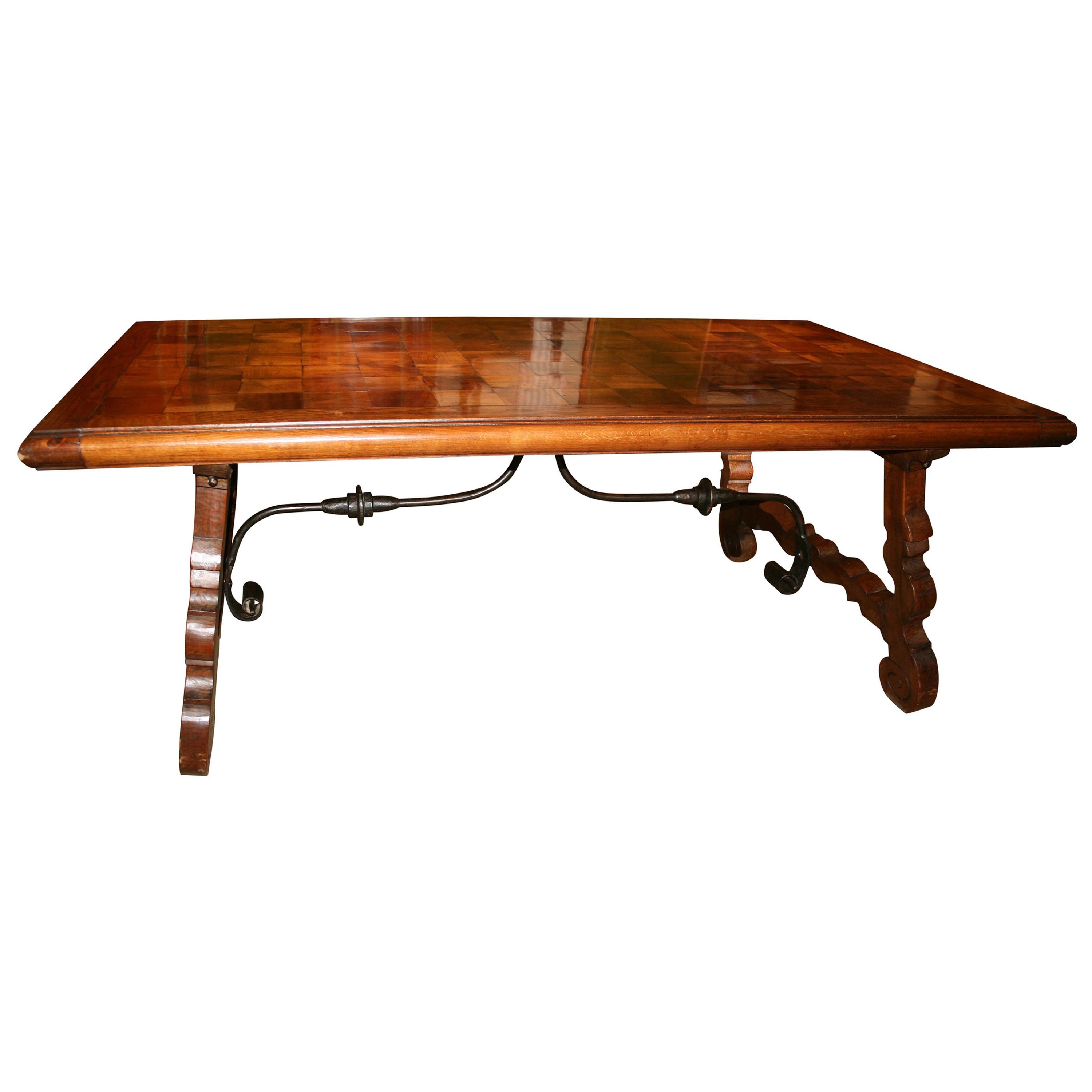 Spanish 8-Seat Dining Table For Sale