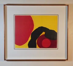 Spanish Abstract Artist Luis Feito Lopez Signed Lithograph 'Luarca'