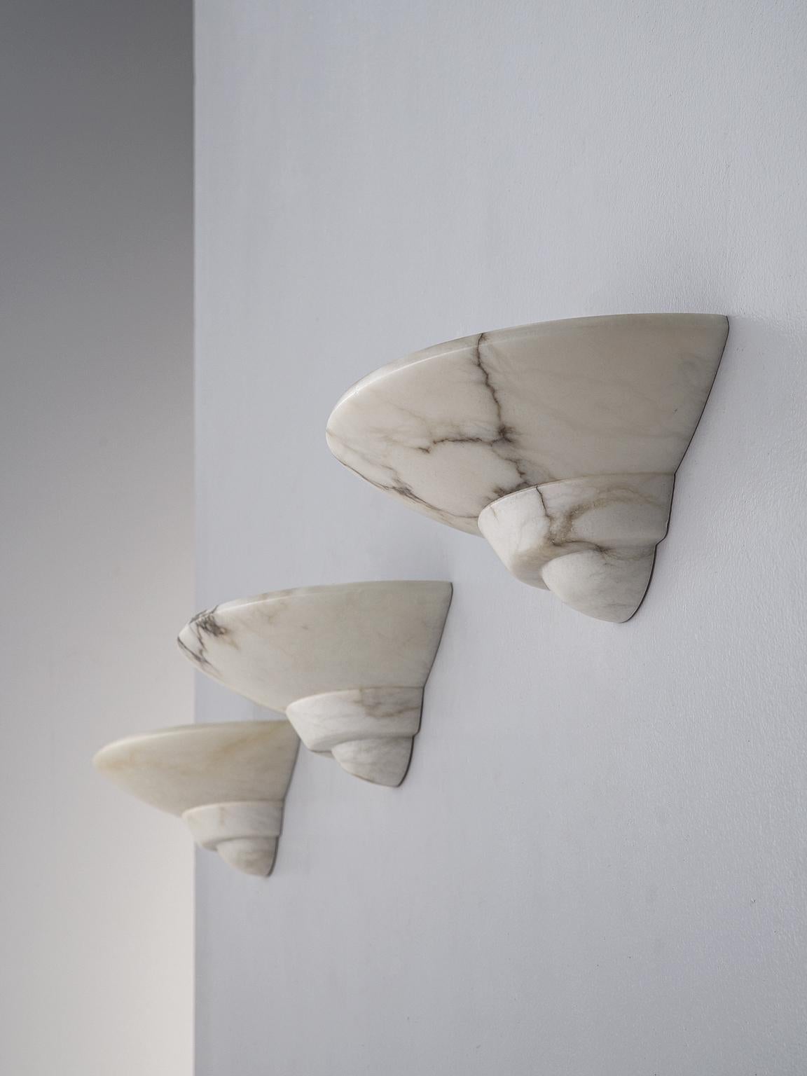 Mid-Century Modern Appliques espagnoles en albâtre par Sarreal Art