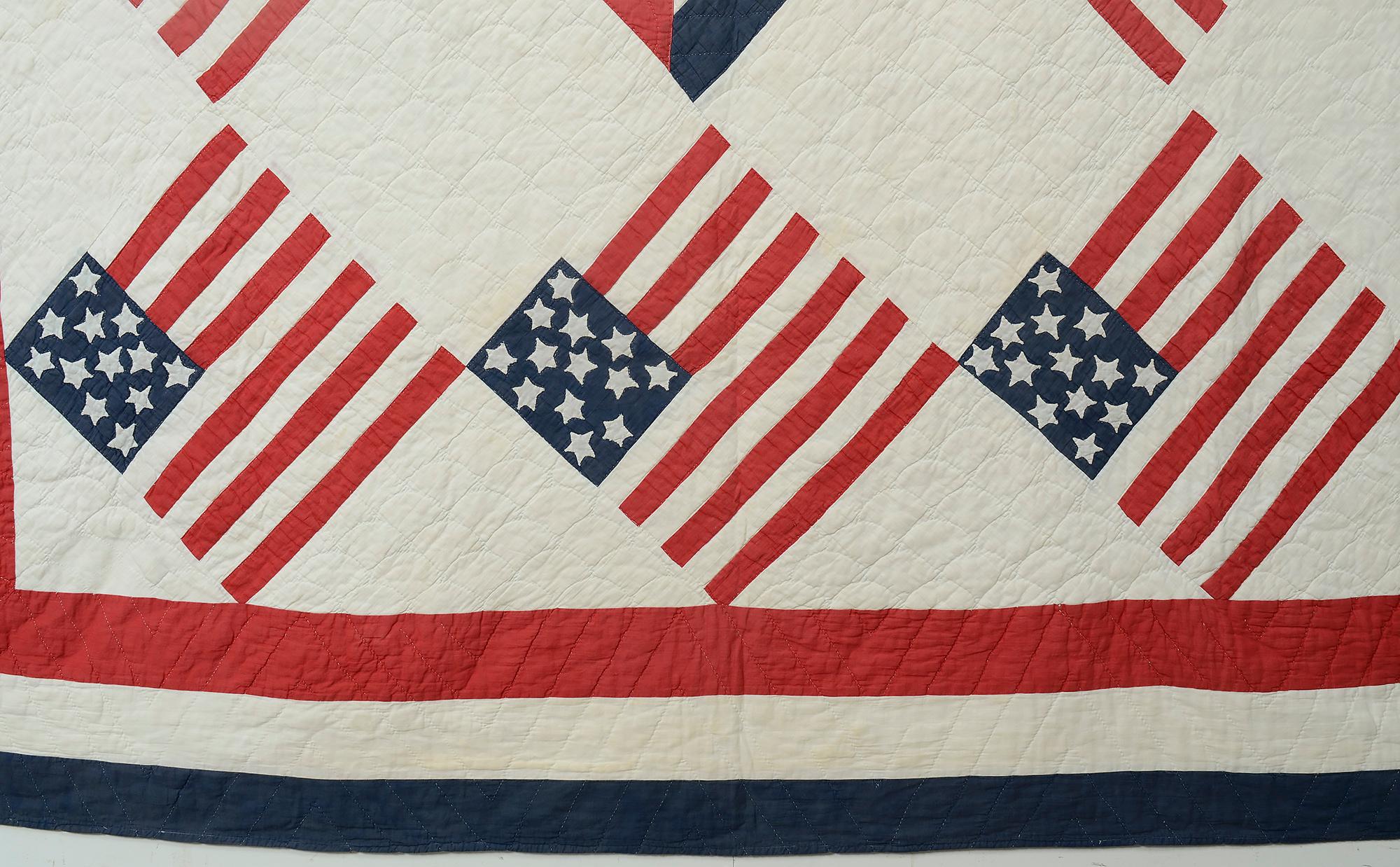 Country Spanish American War Quilt For Sale