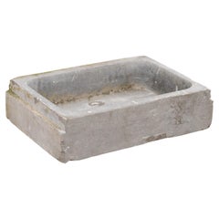 Spanish Antique Carved Bluestone Rectangular-Shaped Sink