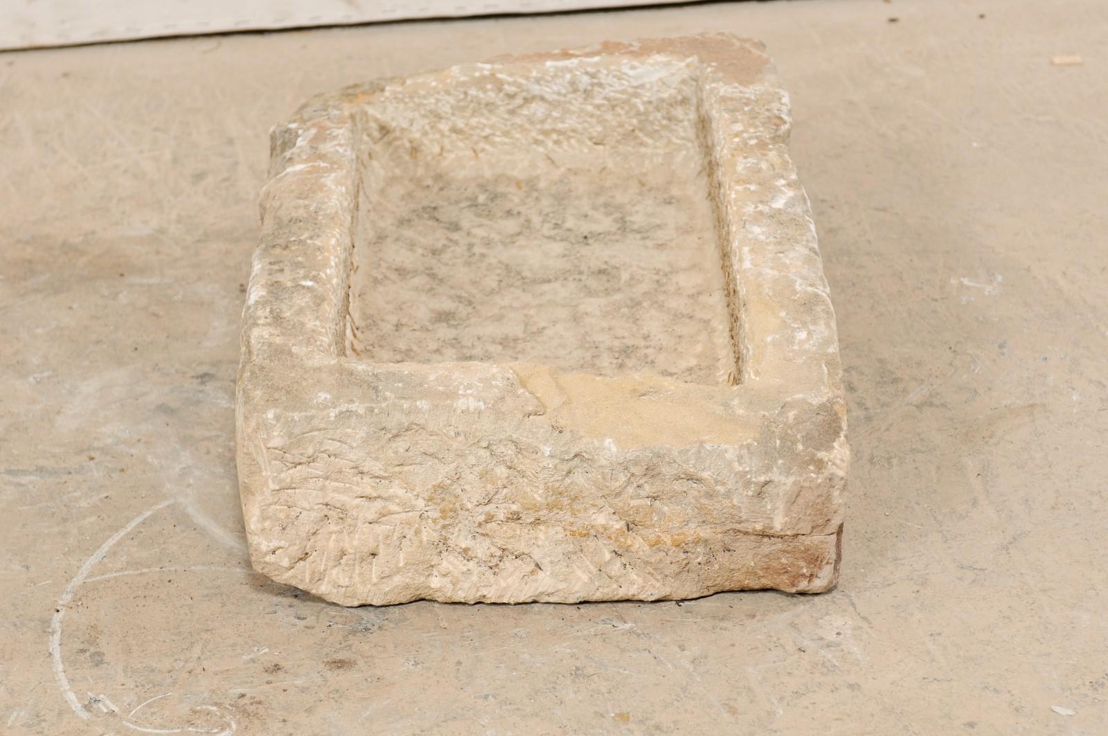 Spanish Antique Carved Stone Trough 4