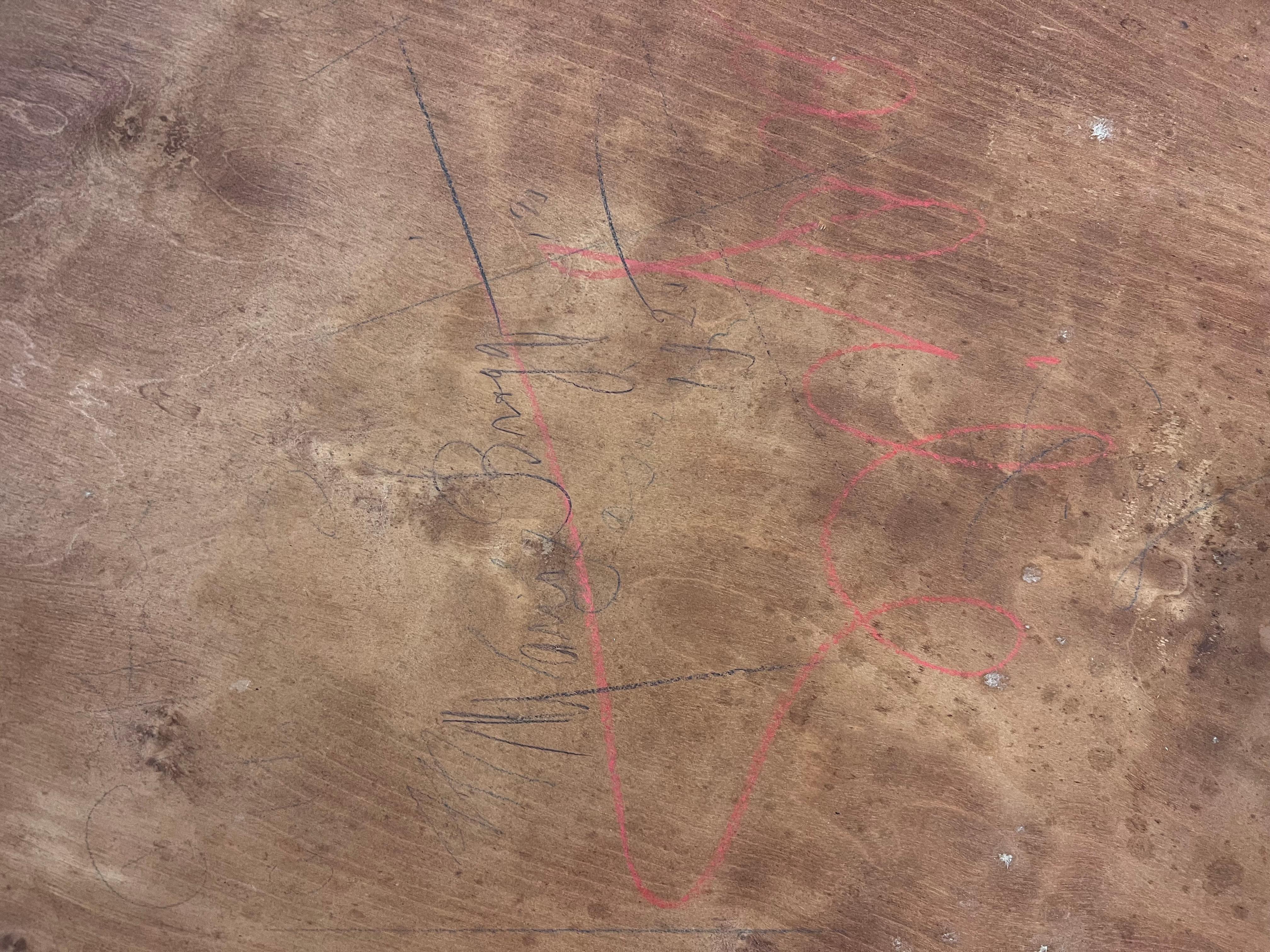 Immense peinture à l'huile ancienne Portrait ovale de Marie-Madeleine tenant un pot d'onguent en vente 2