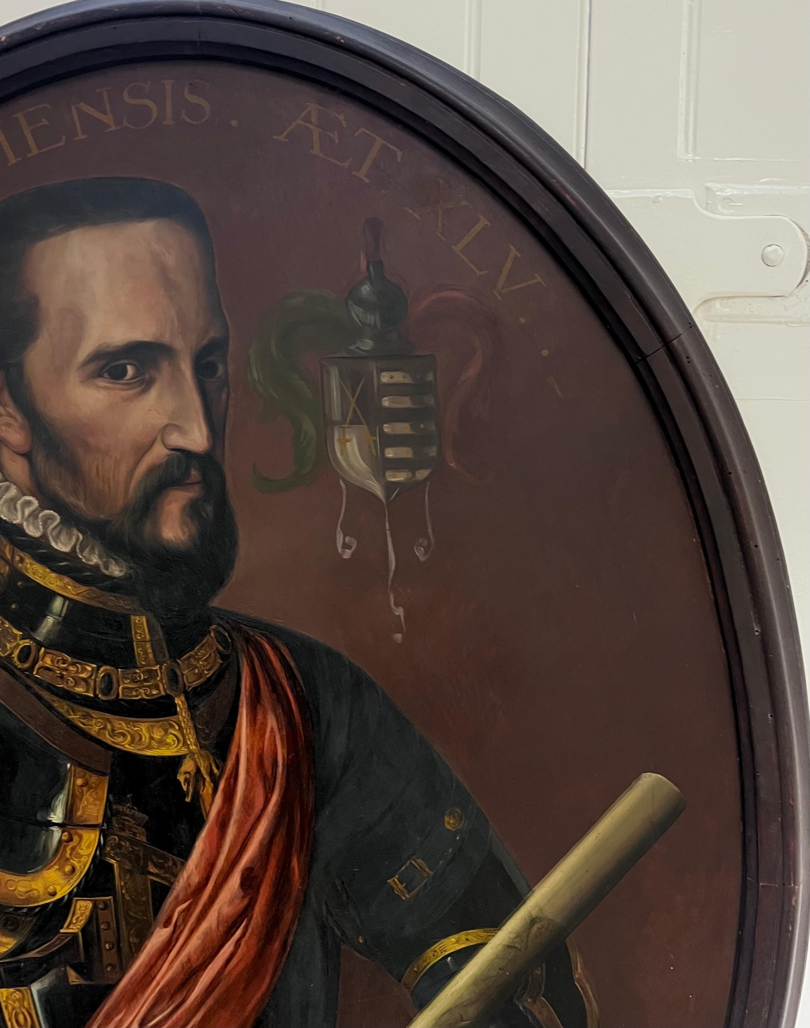 Riesiges antikes Ölgemälde Porträt Fernando Álvarez de Toledo 3. Herzog von Alba im Angebot 3