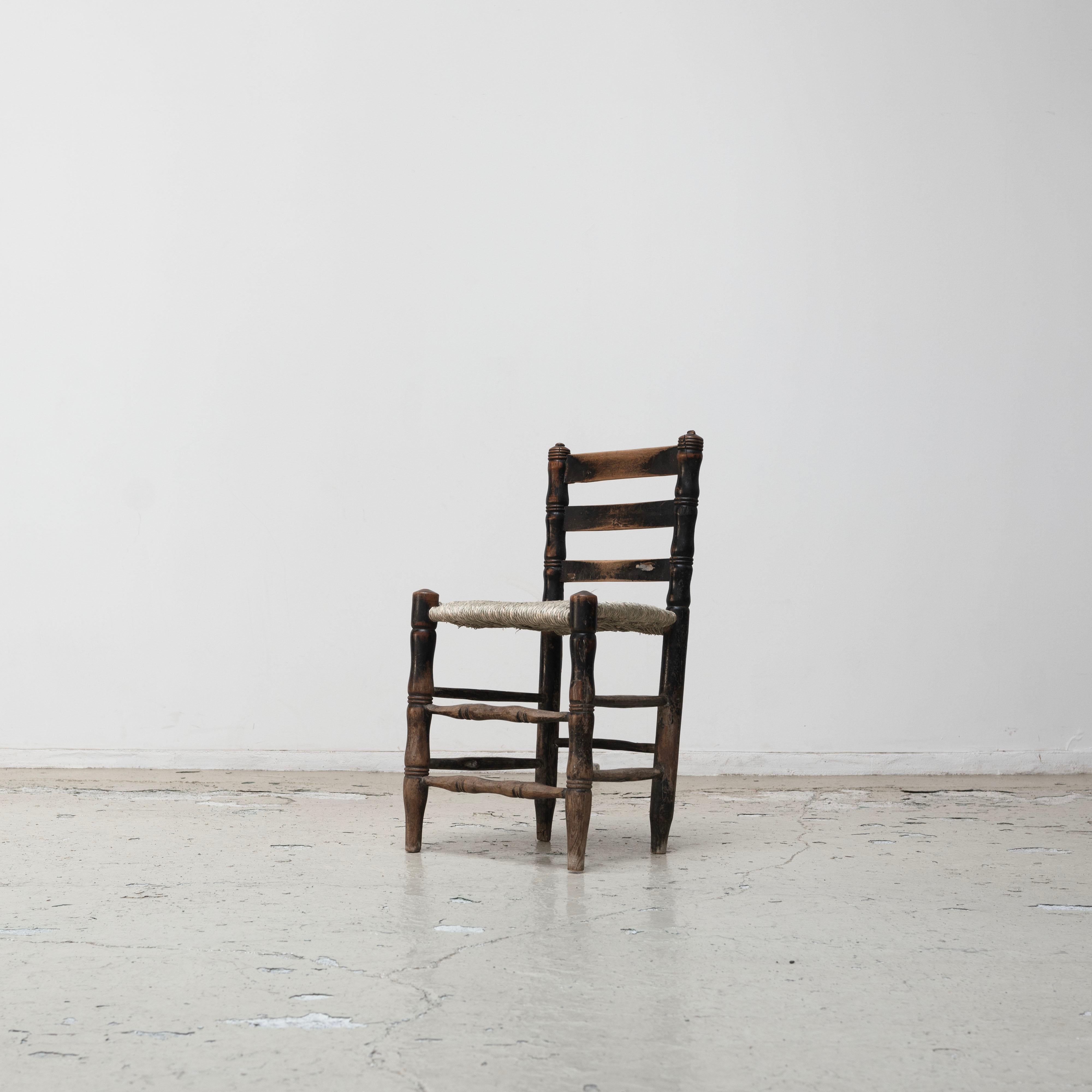 Spanish Antique rush chairs , 1880s In Good Condition For Sale In Tokyo, Tokyo