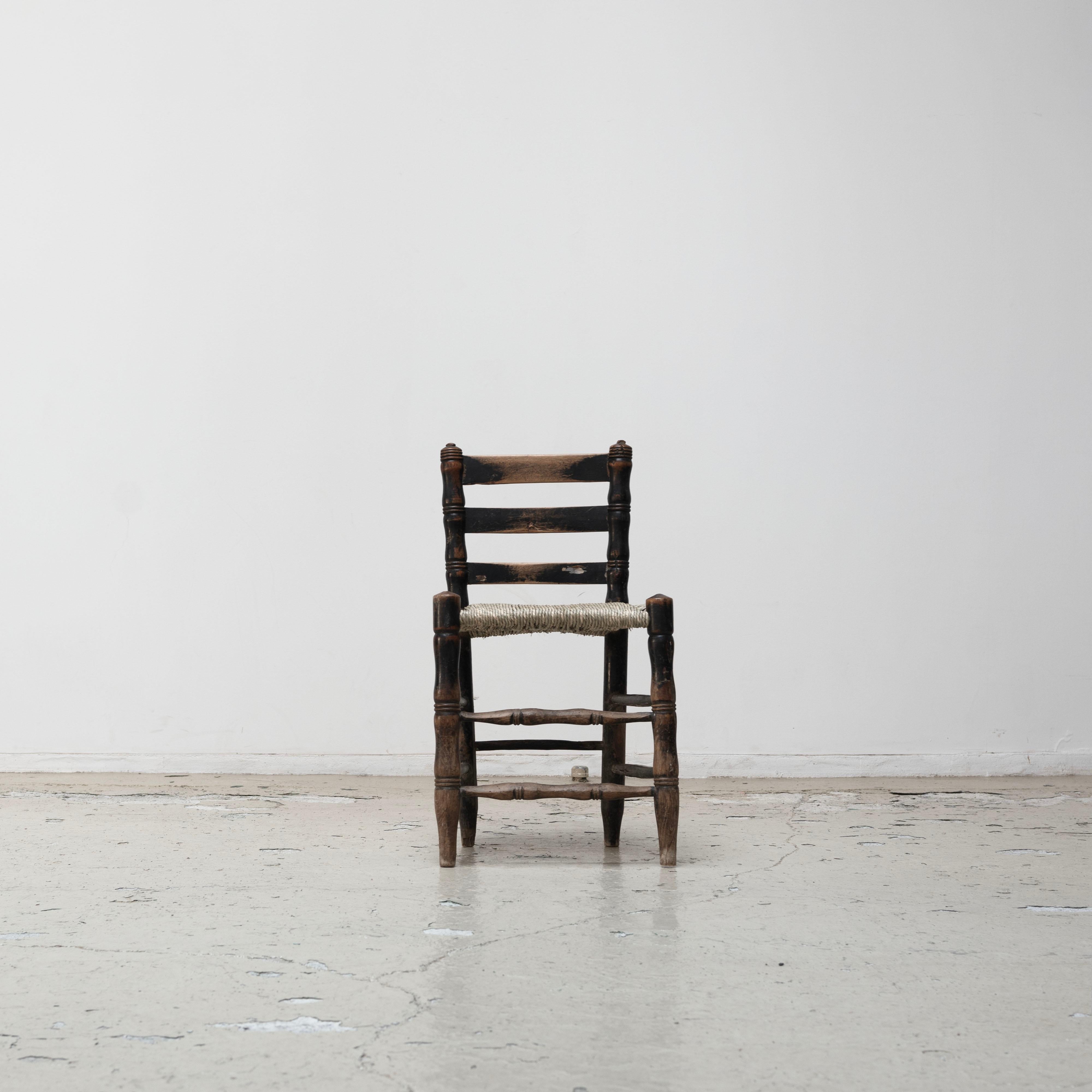 Late 19th Century Spanish Antique rush chairs , 1880s For Sale