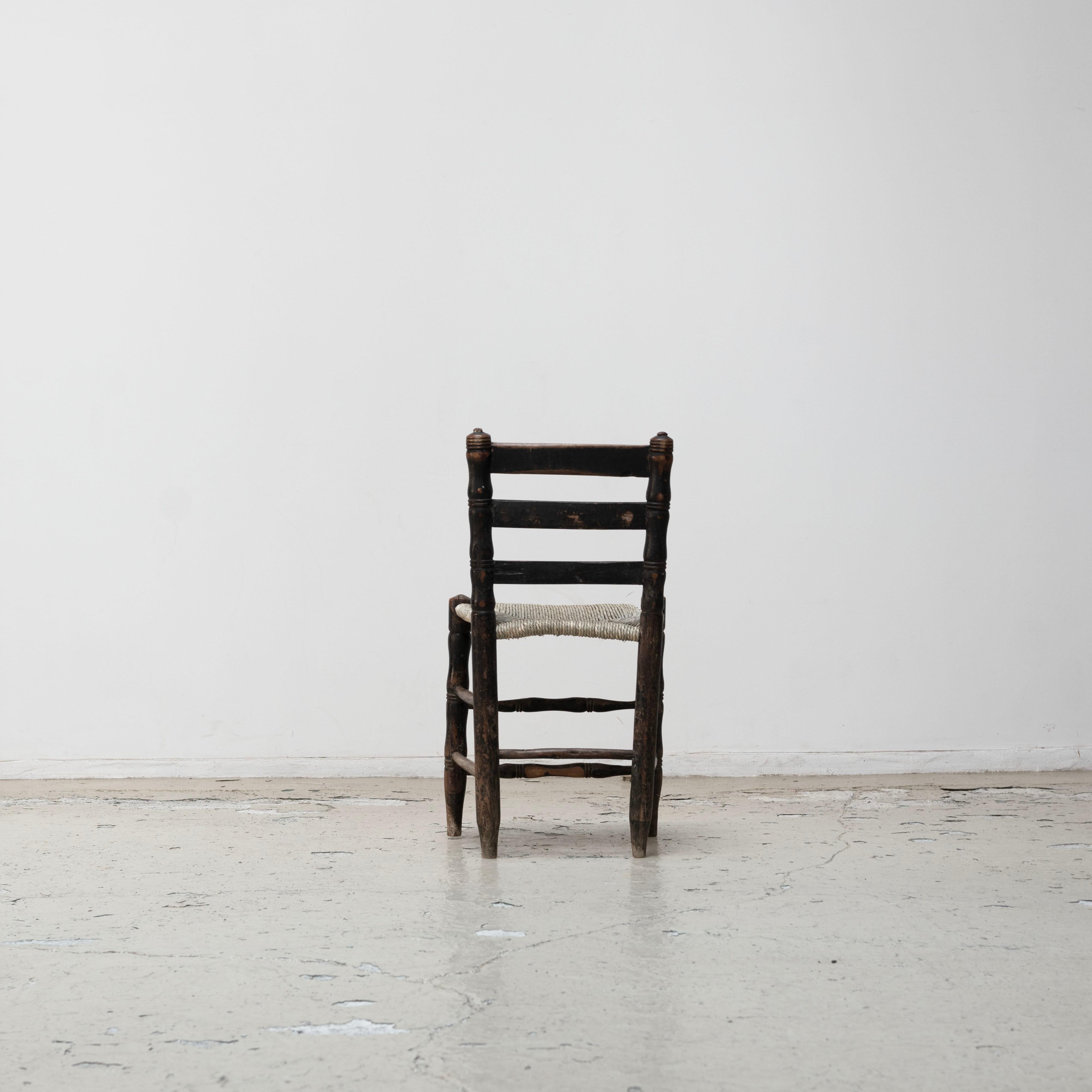 Spanish Antique rush chairs , 1880s For Sale 1