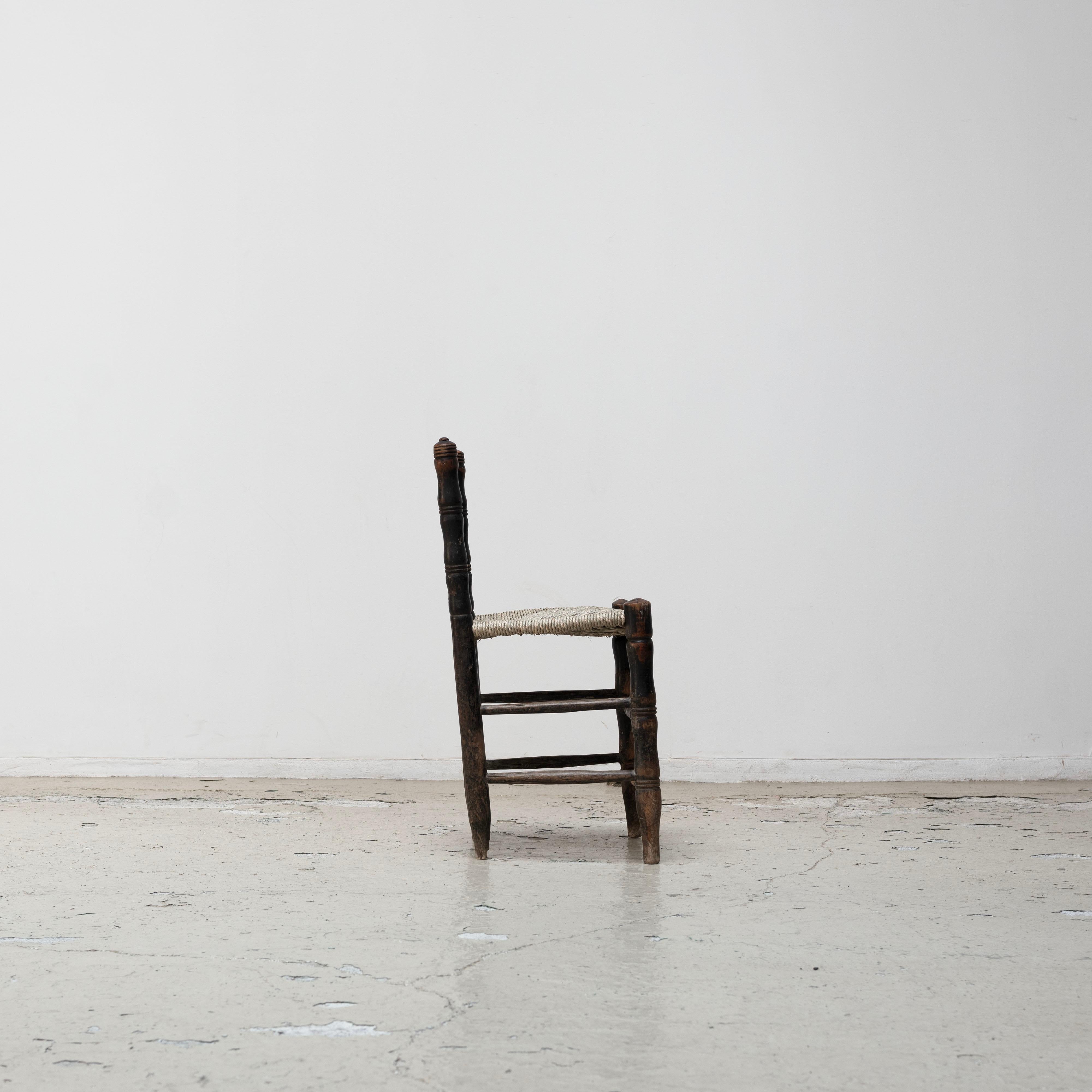 Spanish Antique rush chairs , 1880s For Sale 2