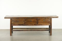Spanish antique sideboard with 3 drawers from the 18th century
