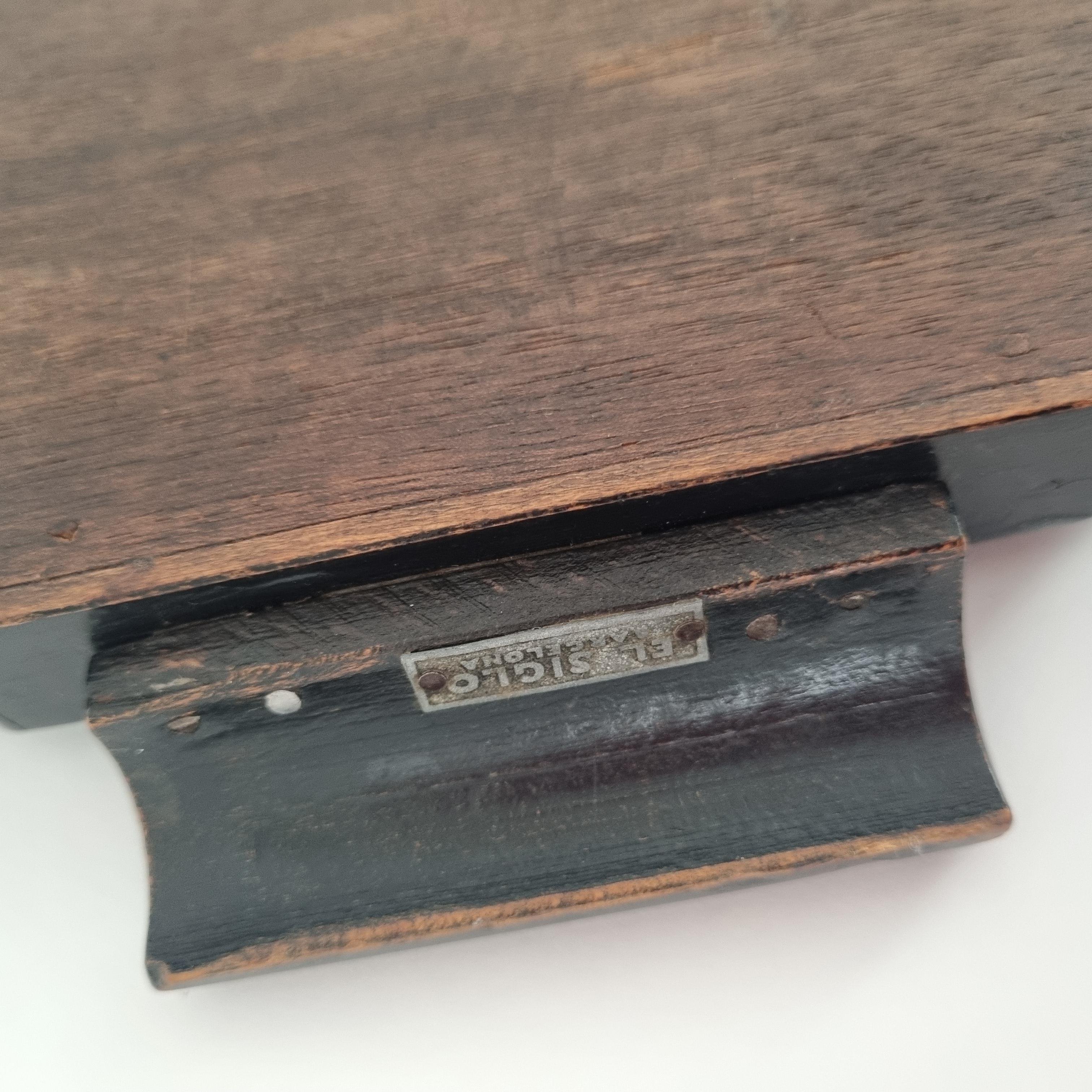 Bandeja para servir de madera con marquetería Art Decó española en venta 3