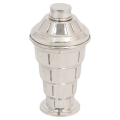 Spanish Art Deco Solid Silver Cocktail Shaker