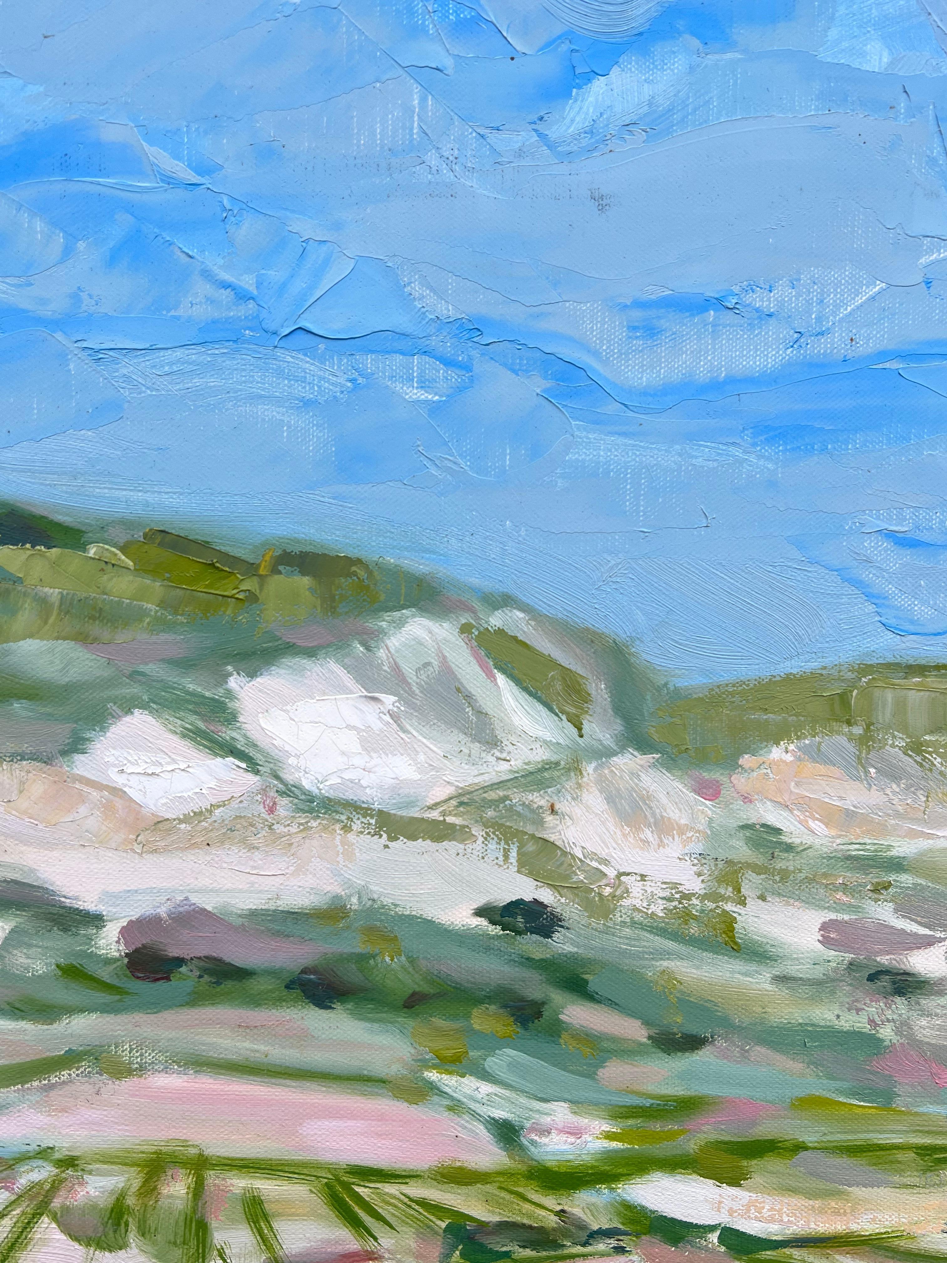 Zeitgenössisches spanisches Öl Lebendige Felder unter weitem Himmel Impressionistische Landschaft (Impressionismus), Painting, von Spanish artist