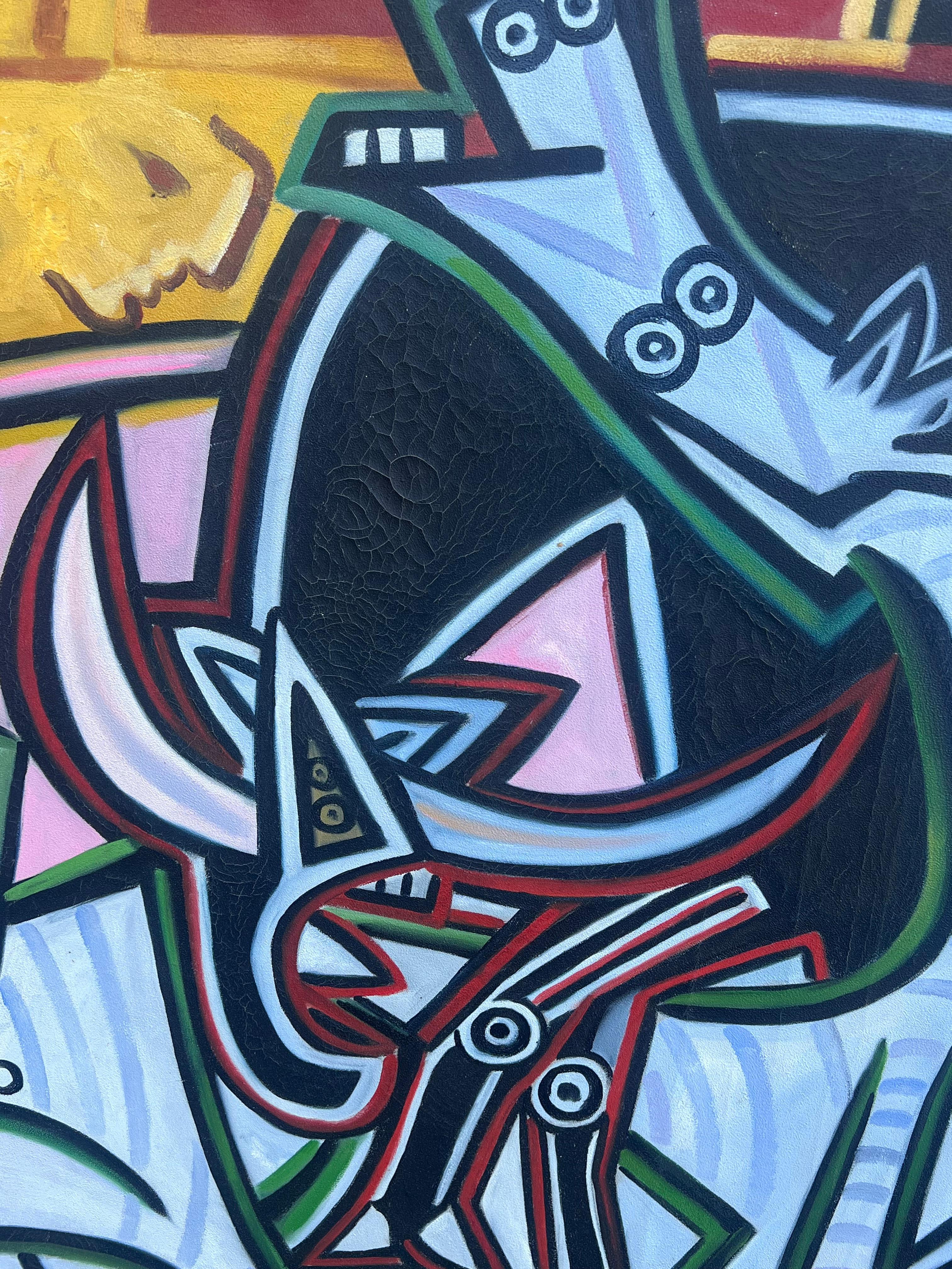 Abstract Horses
Spanish School, signed 'Santos'
early 21st century
acrylic painting on canvas, unframed
canvas: 32 x 48 inches
condition: very good
provenance: private collection, South of France

