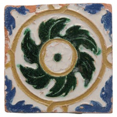 Spanische Azulejo-Geometrische Kachel aus Azulejo – Arista y Cuenca – 16. Jahrhundert