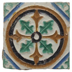 Mattonella Azulejo spagnola Arista y Cuenca - Siviglia XVI secolo