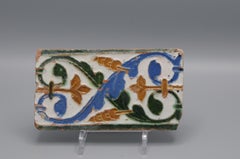 Spanish Azulejo Tile Arista y Cuenca - Toledo 16th century