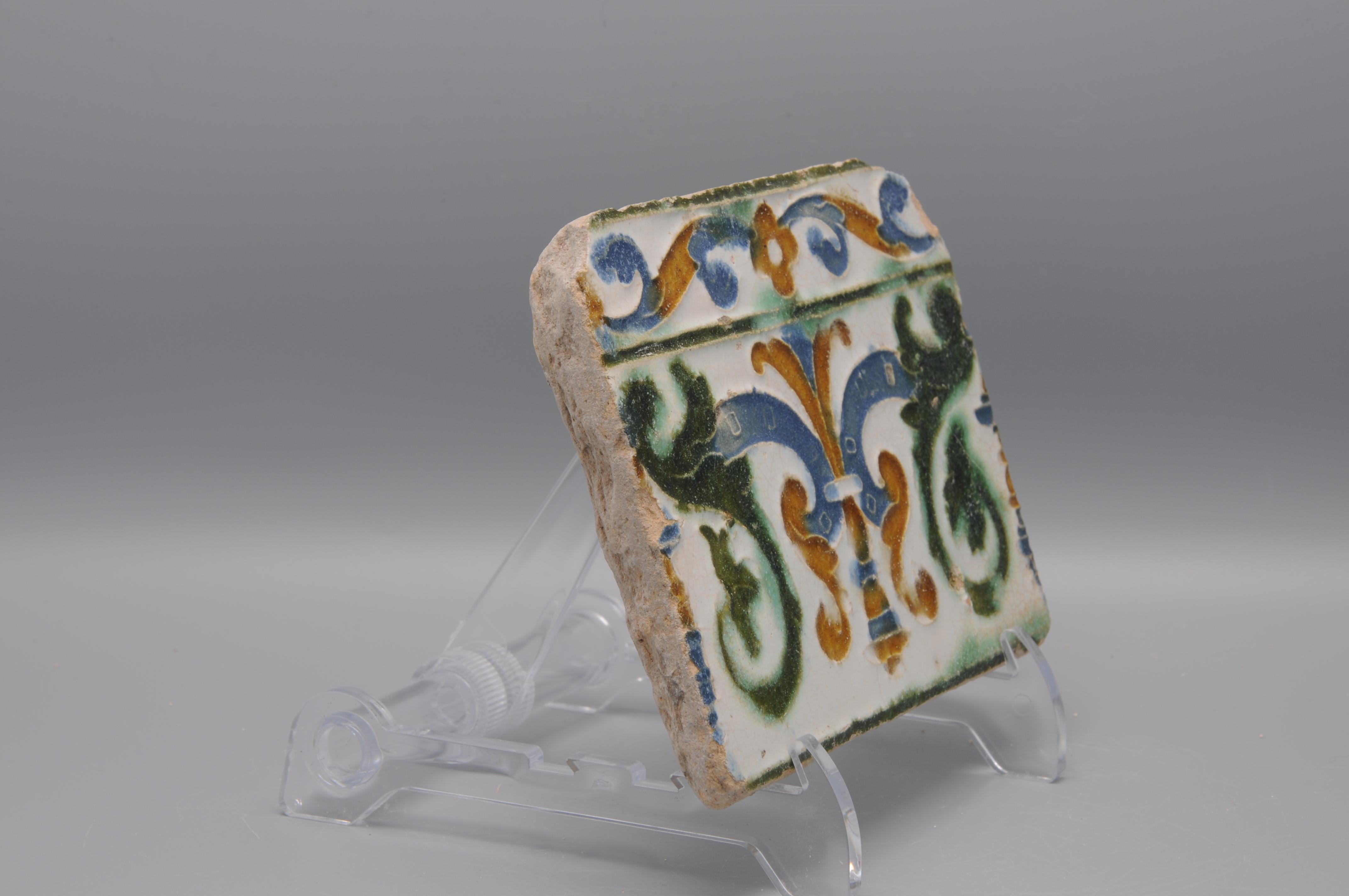 Tapis espagnol Azulejo Arista y Cuenca - Toledo 16e siècle Bon état - En vente à DELFT, NL