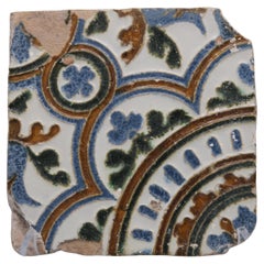 Mattonella azulejo spagnola Arista y Cuenca - Toledo XVI secolo