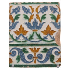 Mattonella azulejo spagnola Arista y Cuenca - Toledo XVI secolo