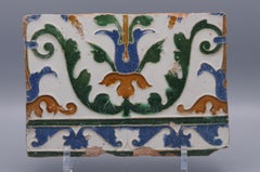 Spanish Azulejo Tile Arista y Cuenca - Toledo 16th century