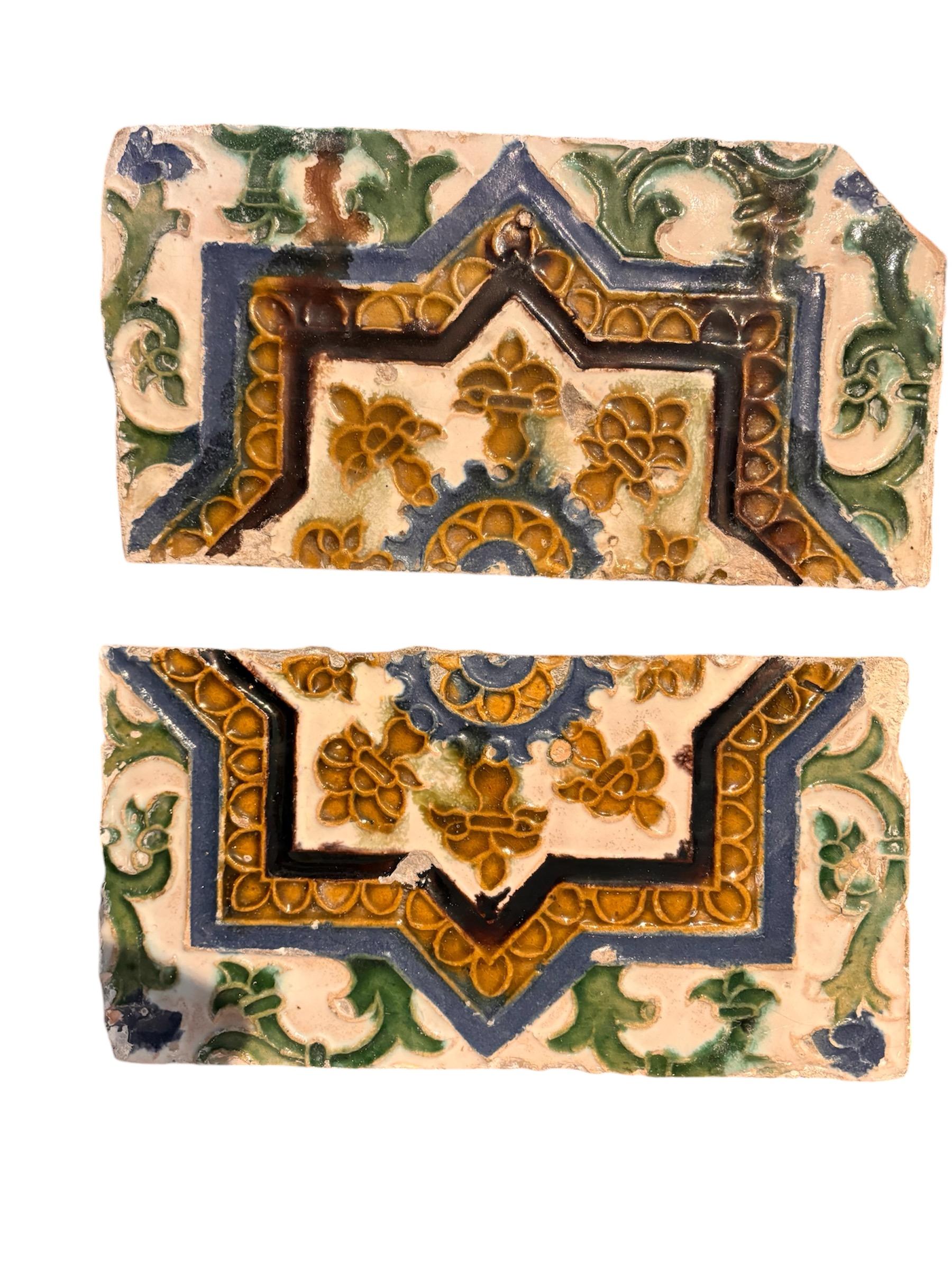 Rinascimento Piastrelle Azulejo spagnole 'Dos por Tabla' - Arista y Cuenca - Toledo XVI secolo in vendita