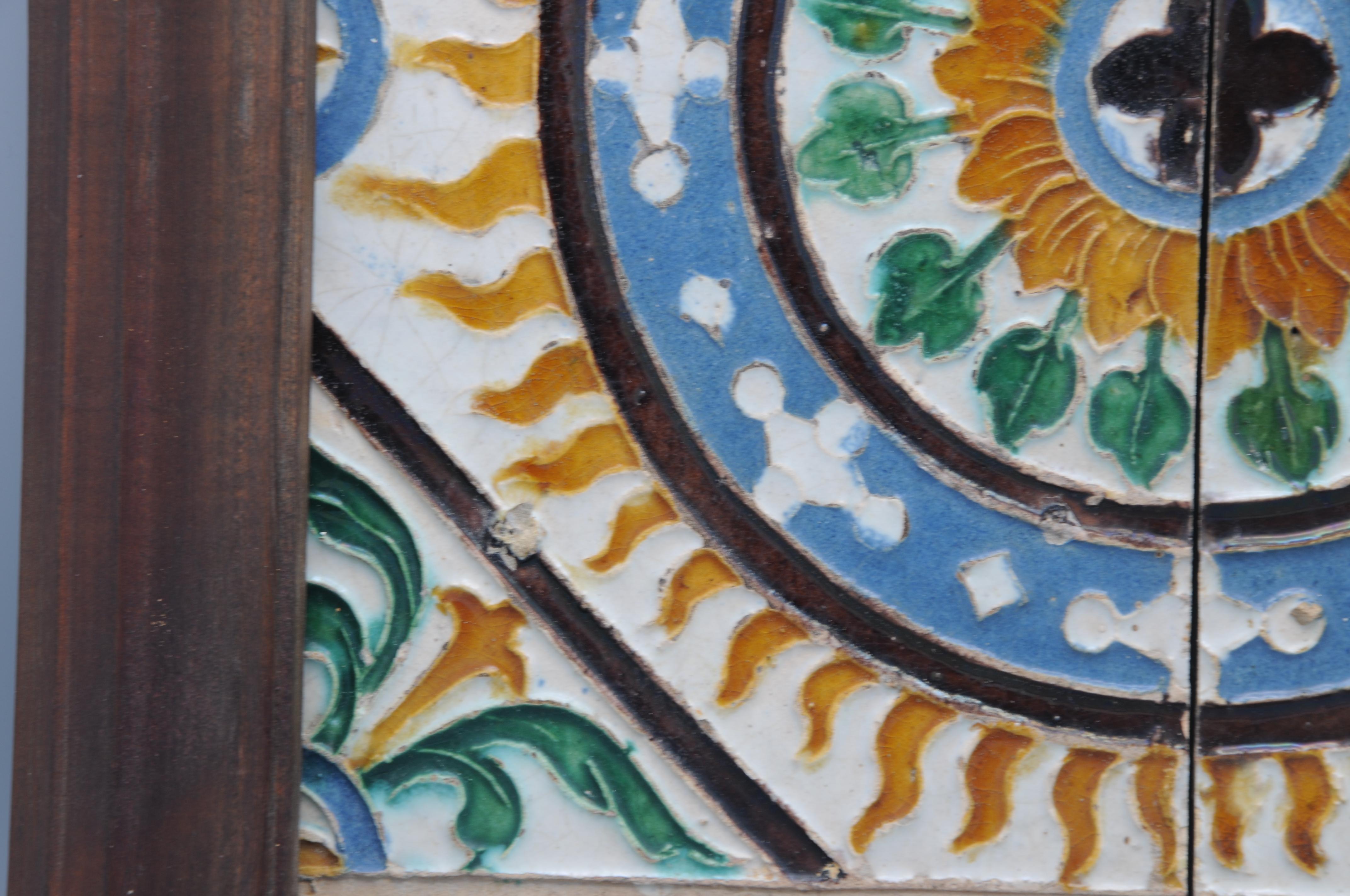 Spanish Azulejo Tiles 'Dos por Tabla' - Arista y Cuenca - Toledo 16th century 1