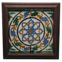 Tiles espagnols Azulejo « Dos por Tabla » - Arista y Cuenca - Toledo 16e siècle