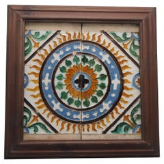 Tiles espagnols Azulejo « Dos por Tabla » - Arista y Cuenca - Toledo 16e siècle