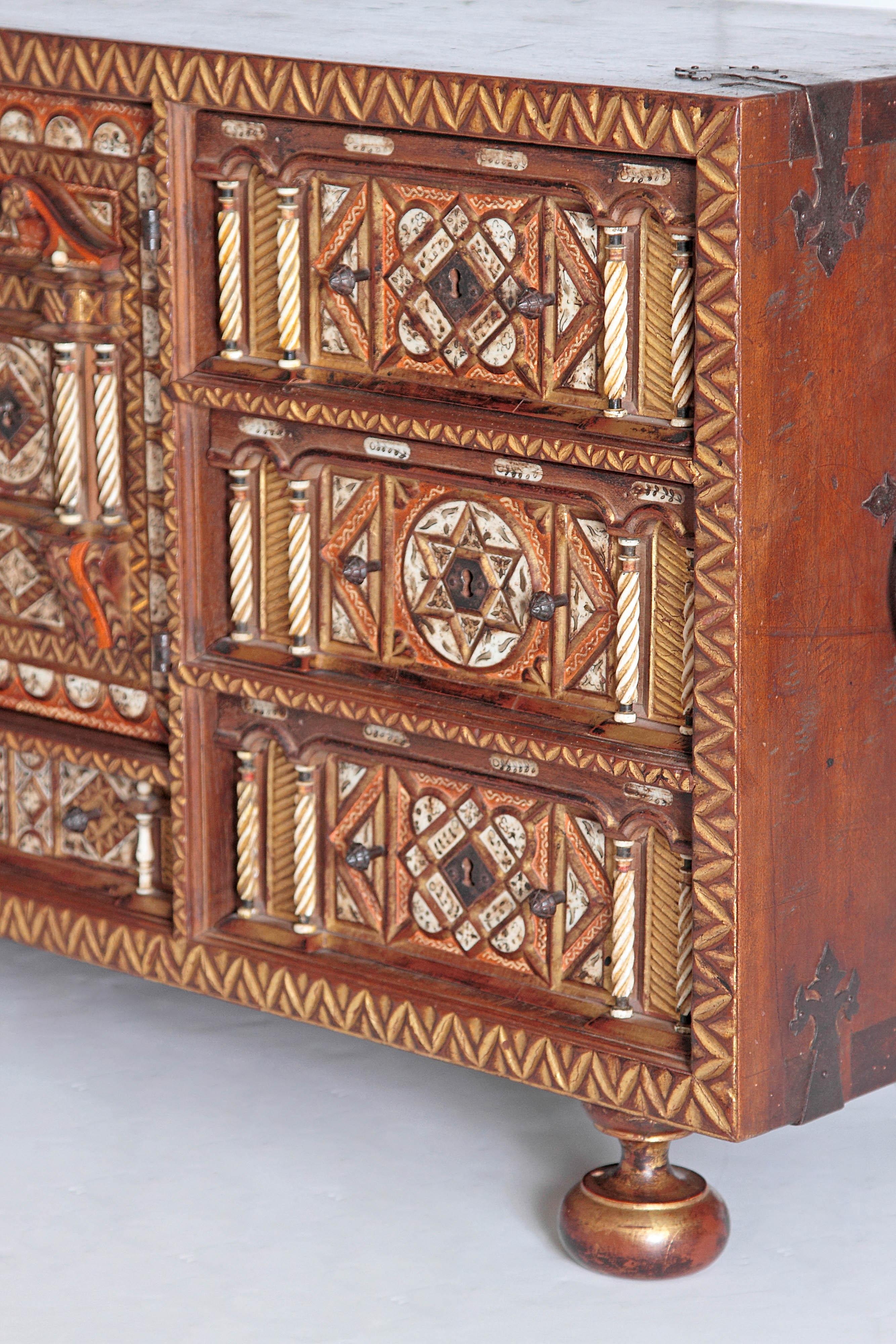 Baroque Meuble de bureau bargueno/meuble de rangement espagnol