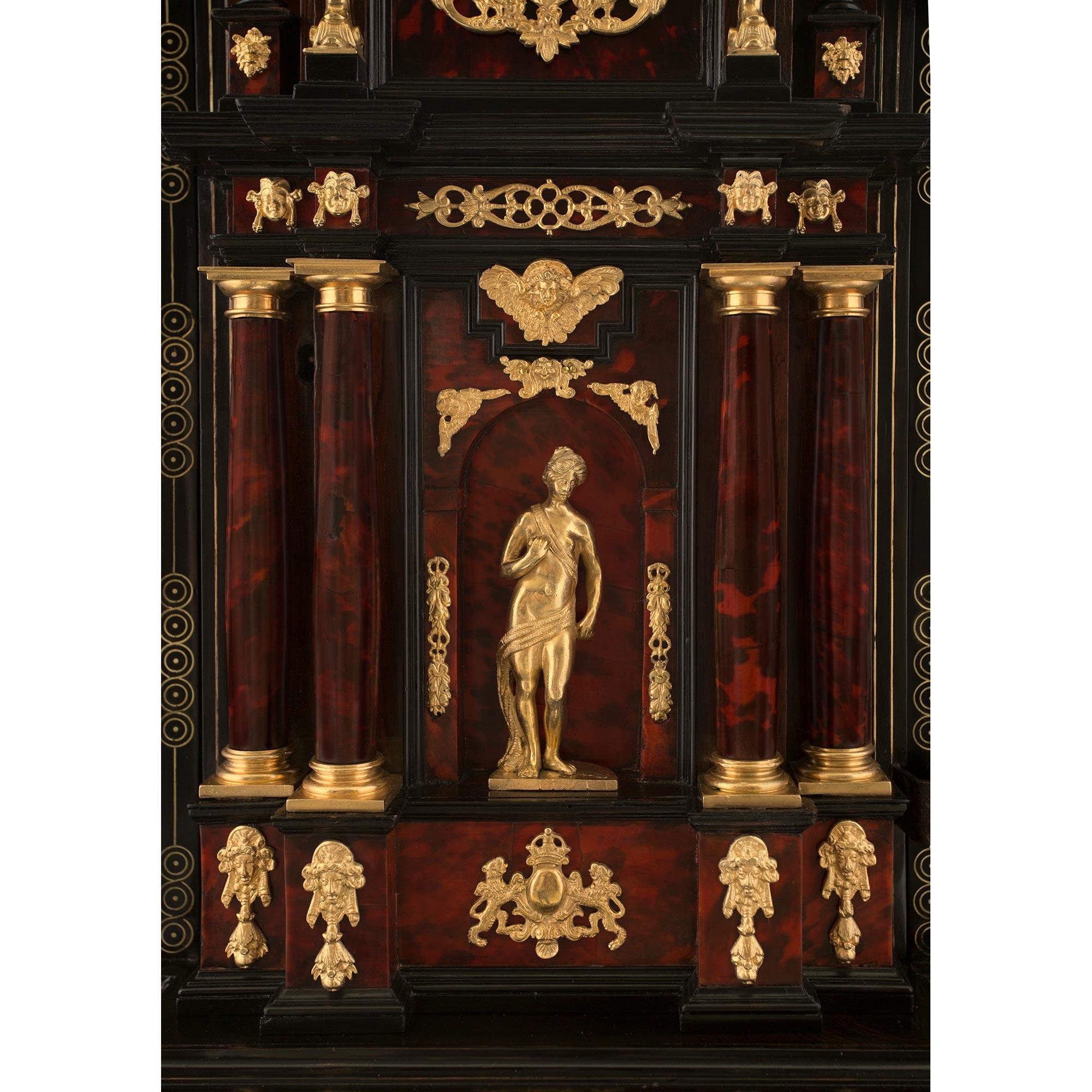 Spanish Baroque 18th Century Specimen Cabinet on the Original Stand 1